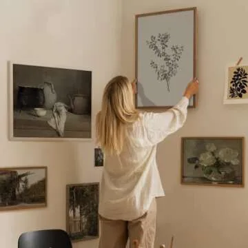 Set 5 Still Life Vintage Flower Wall Art - Vintage Wall Art Botanical Prints, Moody Decor Wall Posters For Bedroom, French Country Farmhouse Decor, Floral Print Poster Artwork For Bedroom(UNFRAMED)