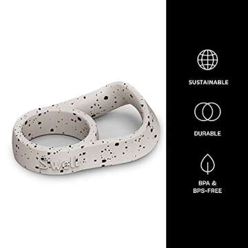 Transform Your Hydration with the S'well Bottle Handle - White Speckle