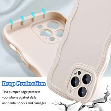 Stylish iPhone 13 Pro Max Wavy Edge Case for Women