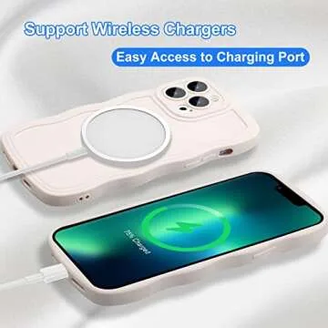 Stylish iPhone 13 Pro Max Wavy Edge Case for Women