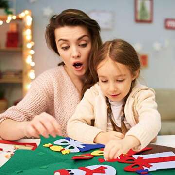 JIALWEN DIY Felt Christmas Tree Set for Kids & Toddlers