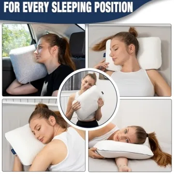 Comfortable and Portable Alkamto Memory Foam Travel Pillow