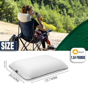 Comfortable and Portable Alkamto Memory Foam Travel Pillow