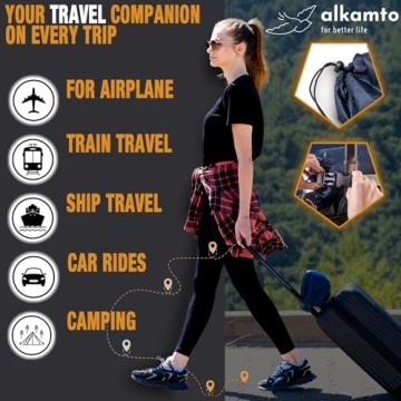 Comfortable and Portable Alkamto Memory Foam Travel Pillow