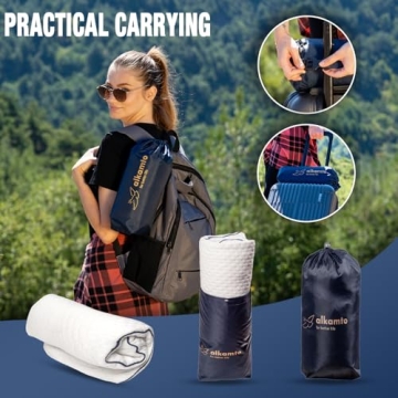 Comfortable and Portable Alkamto Memory Foam Travel Pillow