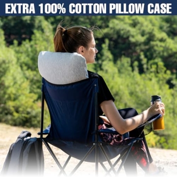 Comfortable and Portable Alkamto Memory Foam Travel Pillow