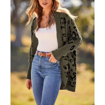 BTFBM Oversized Women's Cardigan Sweater for Fall Fashion