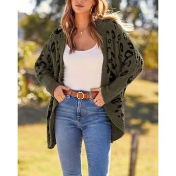 BTFBM Oversized Women's Cardigan Sweater for Fall Fashion