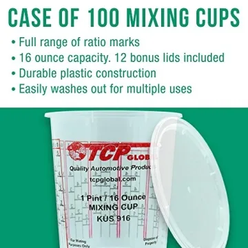 Durable Custom Shop Paint Mixing Cups with Measurements