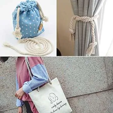 Tenn Well 12mm Cotton Rope for Crafts and Macrame