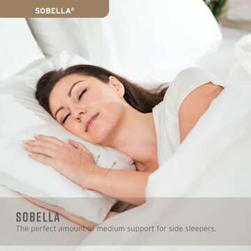 Sobel Westex Sobella Bed Pillow for Sleeping | Side Sleeper Pillow for Adults | 300TC, 100% Cotton C...