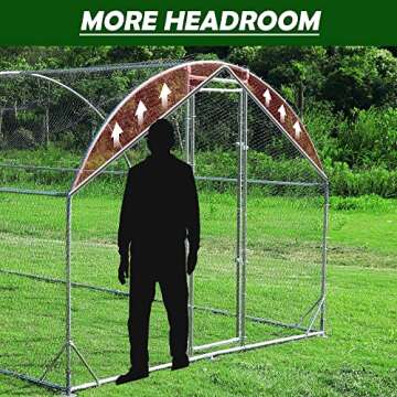 Durable Large Metal Chicken Coop with Waterproof Cover