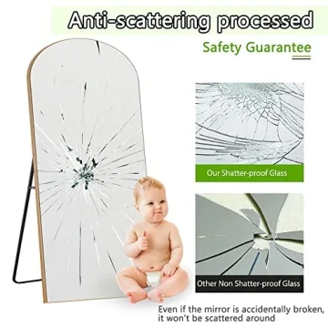 NeuType Arched Full Length Mirror - Stylish & Durable Decor