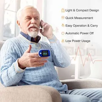 Easy@Home Fingertip Pulse Oximeter - EHP050 for Accurate Health Monitoring