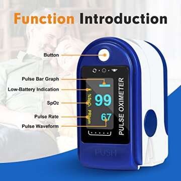 Easy@Home Fingertip Pulse Oximeter for Health Monitoring