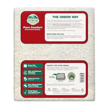 Oxbow Pure Comfort Small Animal Bedding, Odor & Moisture Absorbent, Dust-Free Bedding for Small Anim...