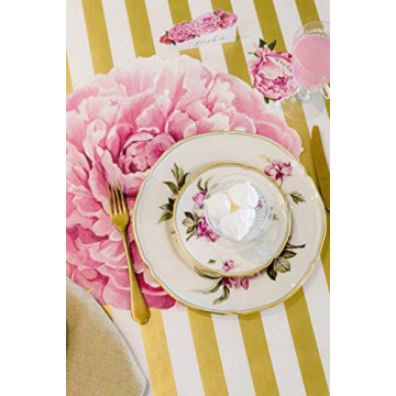 Hester and Cook Die Cut Peony Placemats for Elegant Dining