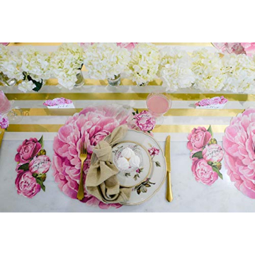 Hester and Cook Die Cut Peony Placemats for Elegant Dining