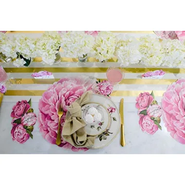 Hester and Cook Die Cut Peony Placemats for Elegant Dining