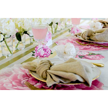 Hester and Cook Die Cut Peony Placemats for Elegant Dining