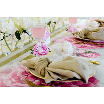 Hester and Cook Die Cut Peony Placemats for Elegant Dining