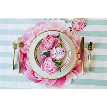Hester and Cook Die Cut Peony Placemats for Elegant Dining
