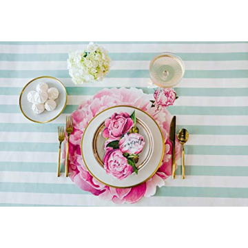 Hester and Cook Die Cut Peony Placemats for Elegant Dining