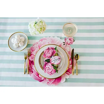 Hester and Cook Die Cut Peony Placemats for Elegant Dining