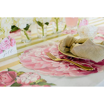 Hester and Cook Die Cut Peony Placemats for Elegant Dining