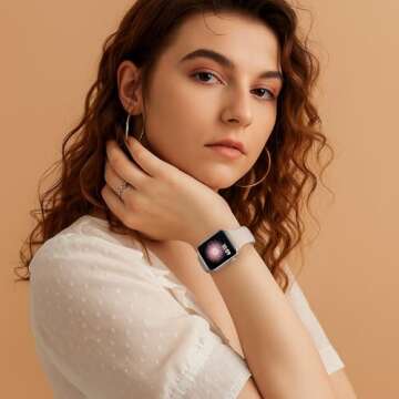 RQQ 6 Pack Silicone Sport Bands for Apple Watch