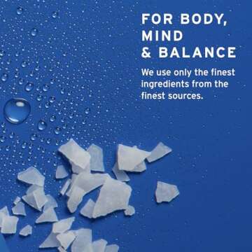 Life-flo Pure Magnesium Bath Flakes - Epsom Salt Bath Soak Alternative - Unscented Magnesium Flakes from The Zechstein Seabed - Relaxing Foot Bath with Ancient Trace Minerals - 60-Day Guarantee, 44oz