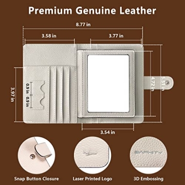 Genuine Leather Passport Holder RFID Blocking Stylish Travel Wallet