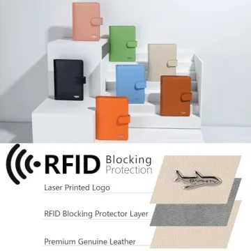 Genuine Leather Passport Holder RFID Blocking Stylish Travel Wallet