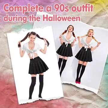 YIXAXKAO Women's 90s Pop Singer Costume with Accessories