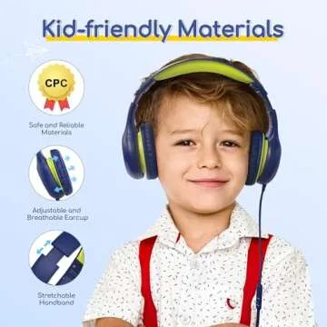 Durable EarFun Kids Headphones with Microphone and Volume Limit