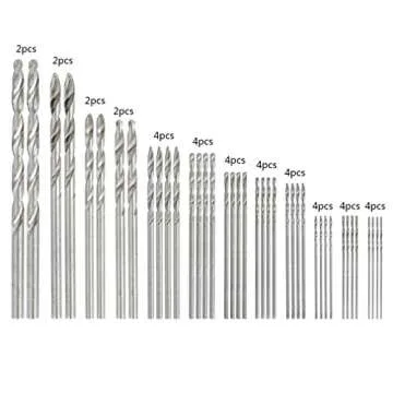 Topbuti Pin Vise Hand Drill Bits Set - 41 PCS for Precision DIY