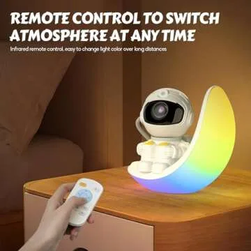 ZXLWBW Astronaut Galaxy Projector: A Cosmic Night Light for All Ages
