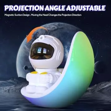 ZXLWBW Astronaut Galaxy Projector - Night Light for Kids