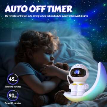 ZXLWBW Astronaut Galaxy Projector - Night Light for Kids