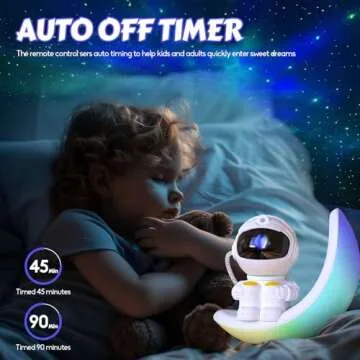ZXLWBW Astronaut Galaxy Projector - Night Light for Kids