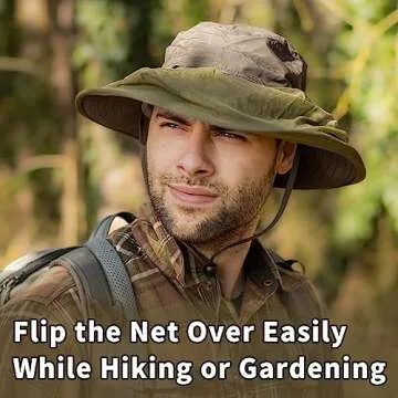Comhats Mesh Veil Fly Fishing Hat for Outdoor Adventures