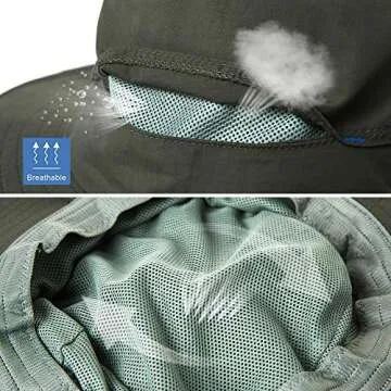 Comhats Mesh Veil Fly Fishing Hat for Outdoor Adventures