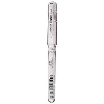 Uni-Ball Signo Broad Point Gel Impact Pen White 3 pens