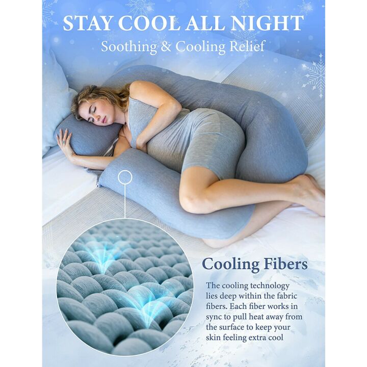 Pharmedoc U-Shape Pregnancy Pillow for Comfort