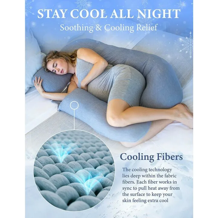 Pharmedoc U-Shape Pregnancy Pillow for Comfort