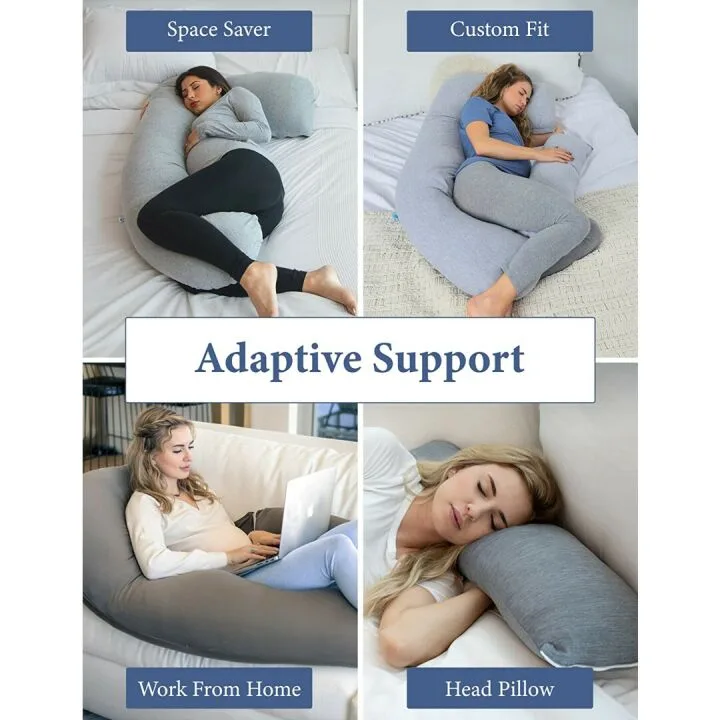 Pharmedoc U-Shape Pregnancy Pillow for Comfort
