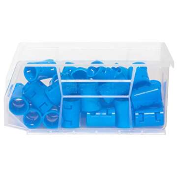 Akro-Mils 30230 AkroBins Plastic Storage Bins, Space-Saving Stackable Bins for Garage, Pantry, Craft...