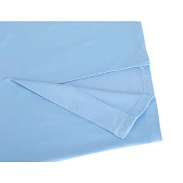 MUXXN Women's 1950s Vintage Cocktail Midi Sleeveless V Neck Slim Semi Formal Wear to Work Pinup Pencil Dress Airy Blue L