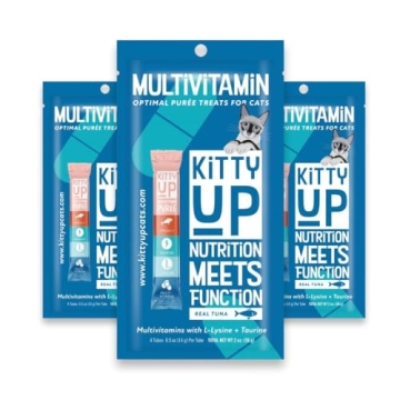 Kitty Up Lickable Cat Treats - Nutritious Real Tuna Flavors for Cats
