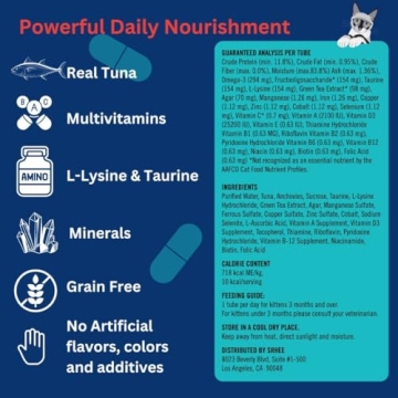 Nutritious Kitty Up Lickable Cat Treats with Real Tuna